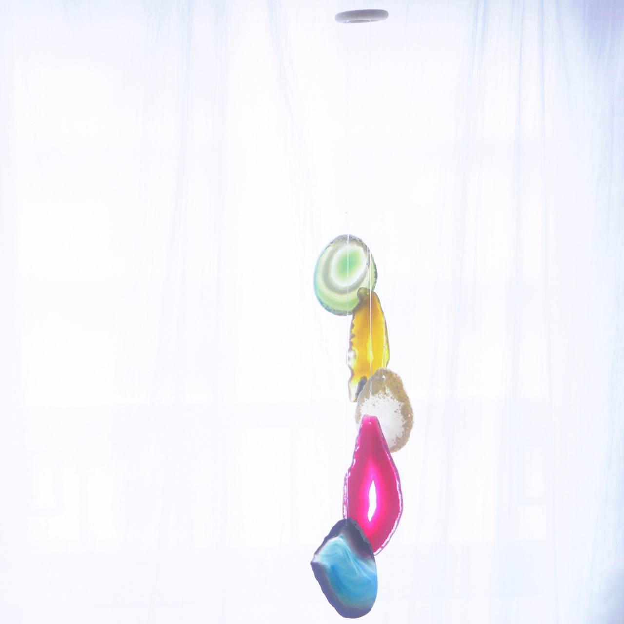 Night Rainbow 04 - アゲートヒーリングチャイム / Agate Sun Catcher Wind Chime 388