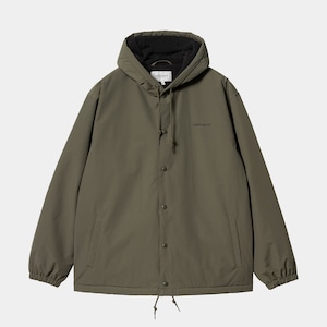 CARHARTT HOODED COACH JACKET CYPRESS/BLACK