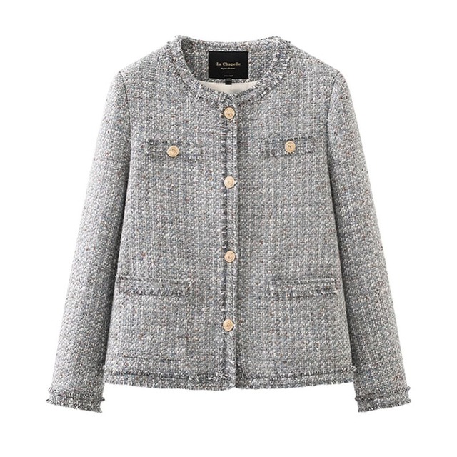 Mix color tweed jacket　M1357