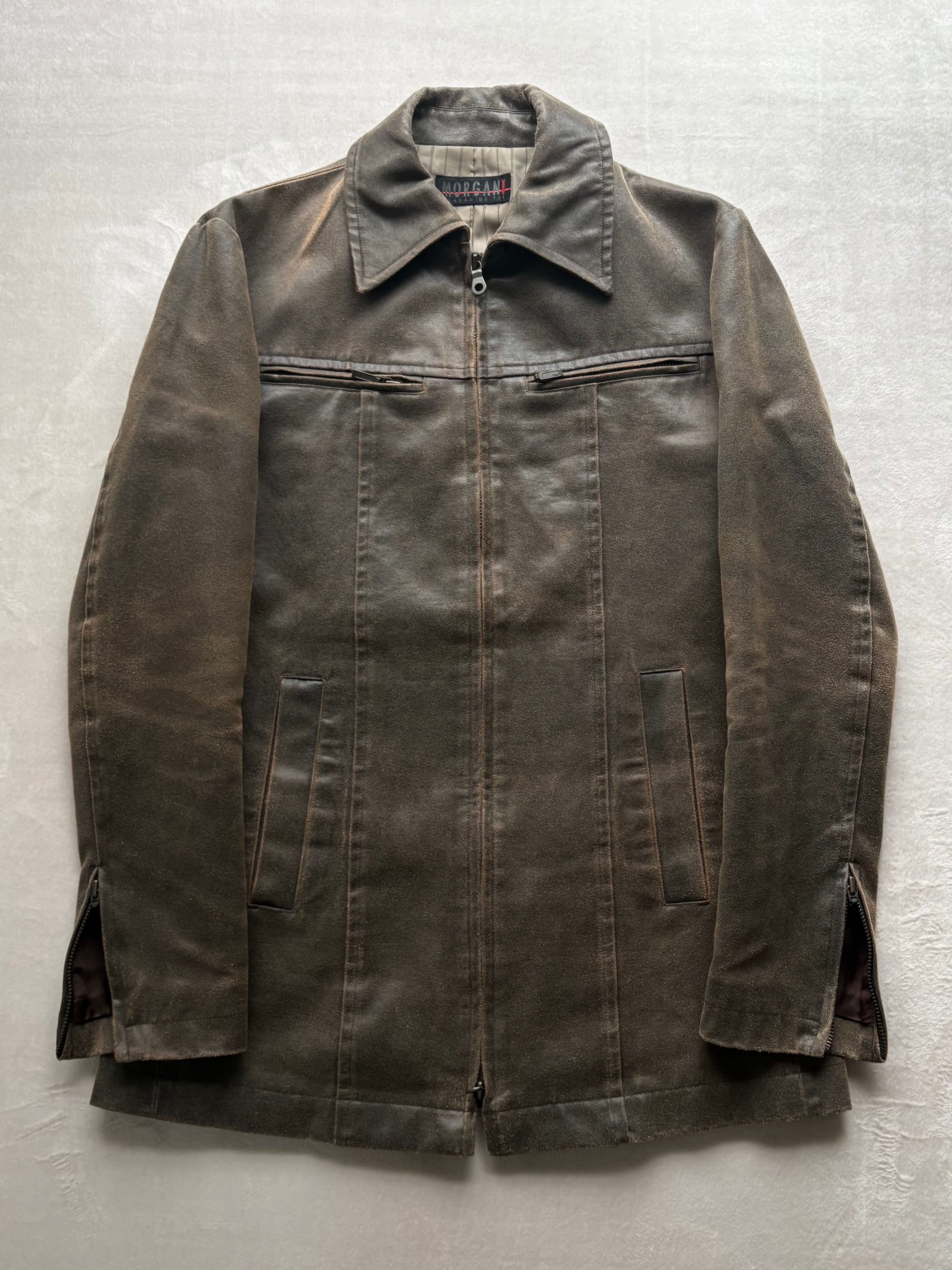 OLD バナリパ BANANA REPUBLIC スエードレザージャケット 00年代 BANANA REPUBLIC バナナリパブリック スエードレザージャケット