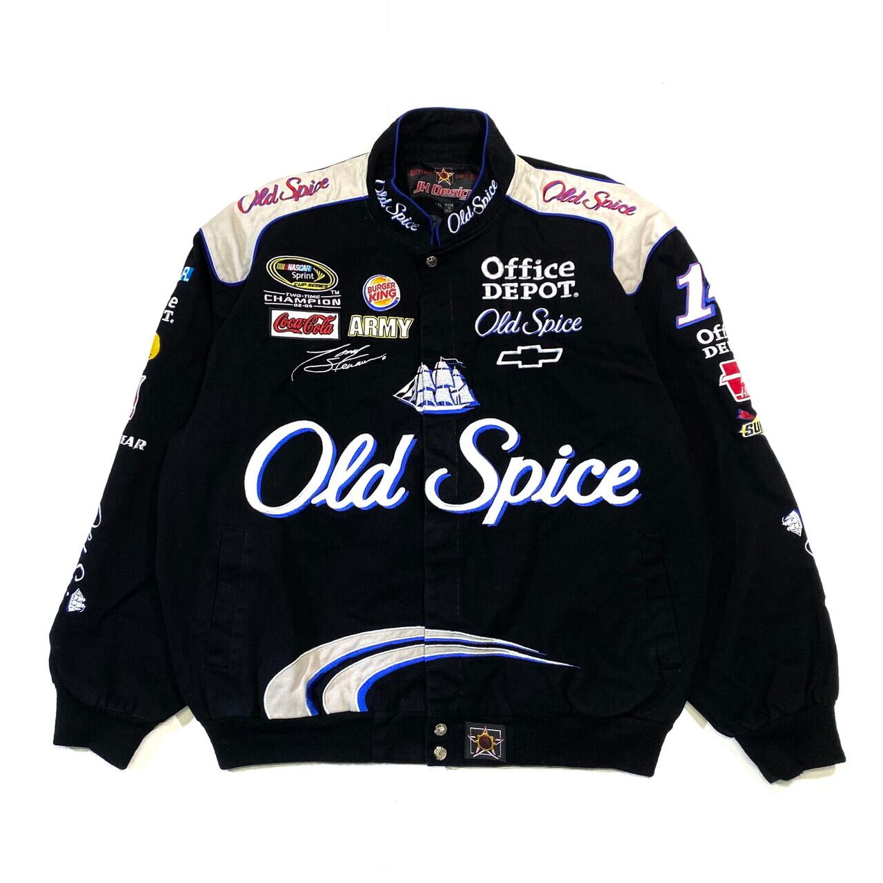 JH DESIGN ジェフハミルトン 刺繍 レーシングジャケット メンズXXL  