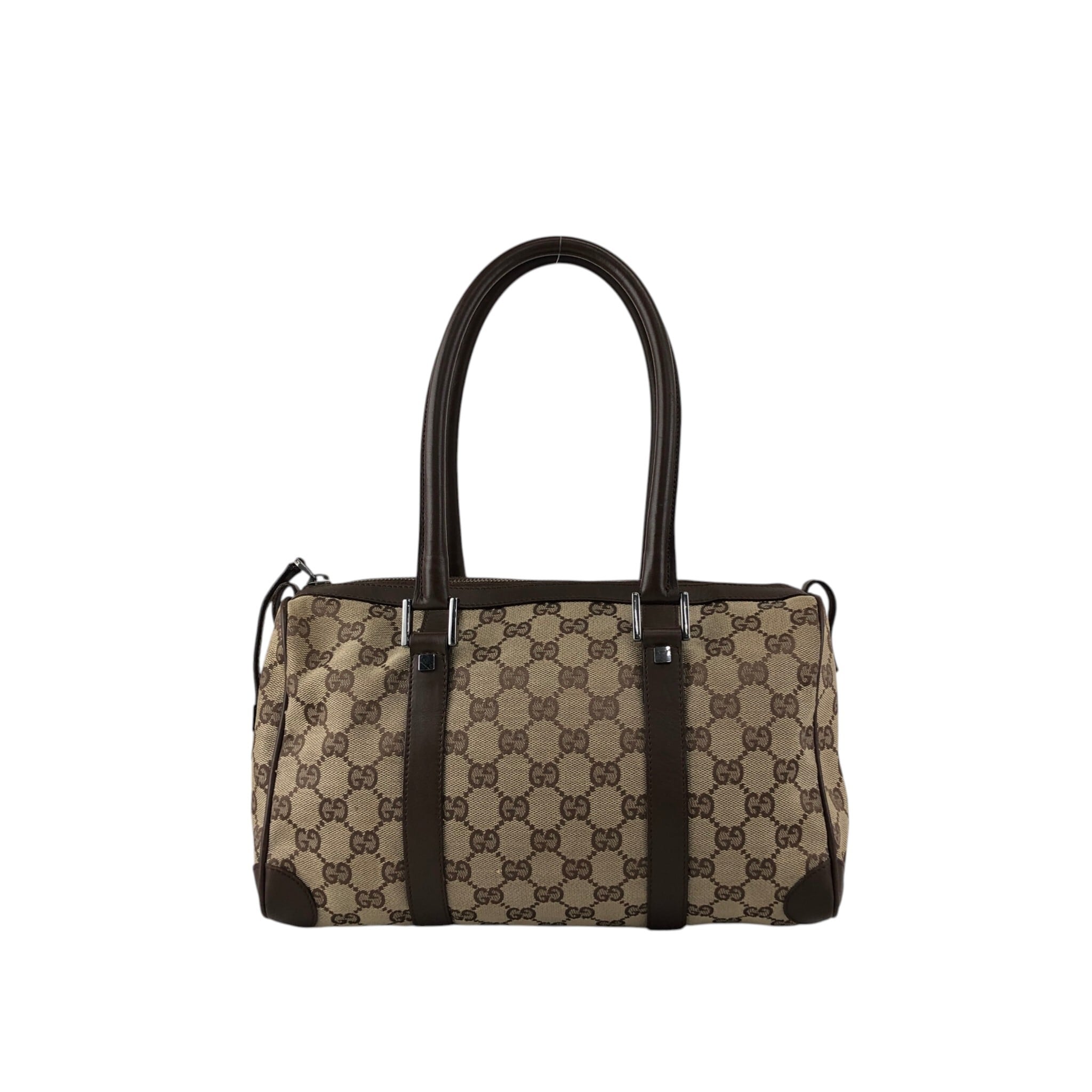 GUCCI グッチ GG ハンドバッグ ブラウン キャンバス ボストン GUCCI グッチ GG ハンドバッグ ブラウン キャンバス ボストン
