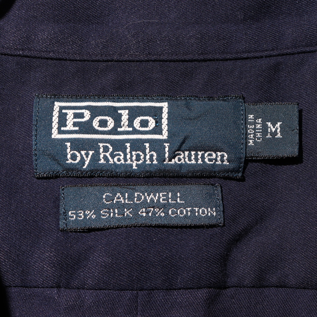 Mint Condition M 完全無地 シルクコットン ネイビー Caldwell ポロラルフローレン Polo Ralph Lauren