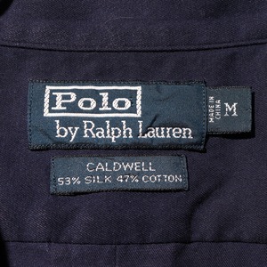 Mint Condition M 完全無地 シルクコットン ネイビー Caldwell ポロラルフローレン Polo Ralph Lauren