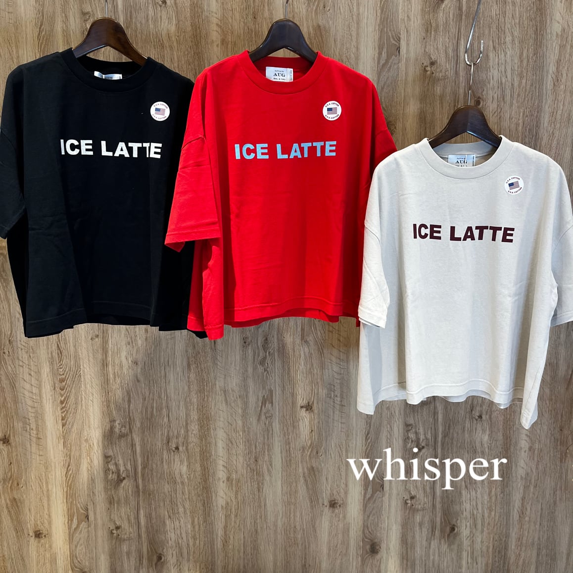AUG ICELATTE TEE Tシャツ(N) | whispermusee