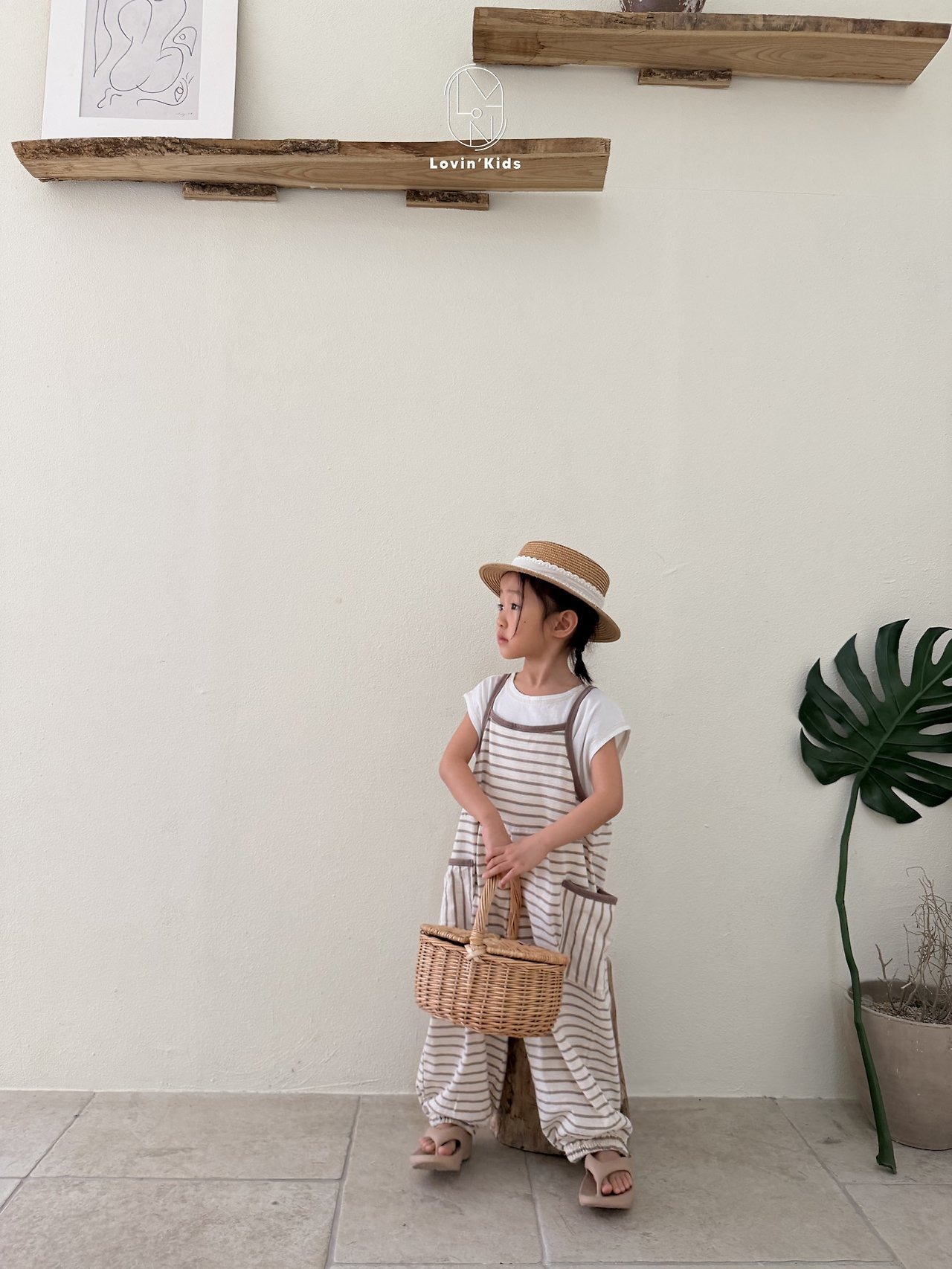 [Lovin' Kids] Marche Pocket Bodysuit / [러빈] 마르쉐포켓수트