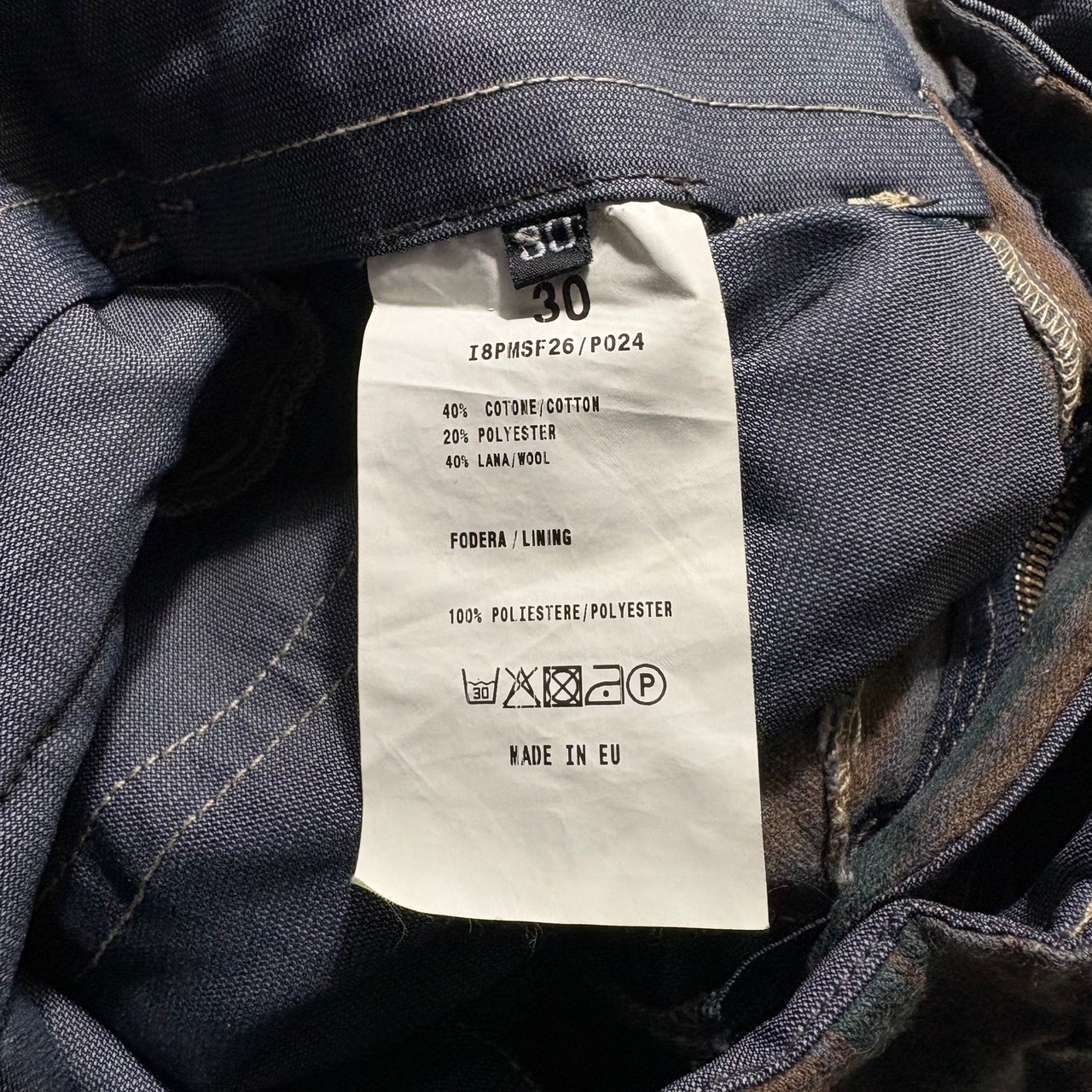 Made in EU stripe work pants