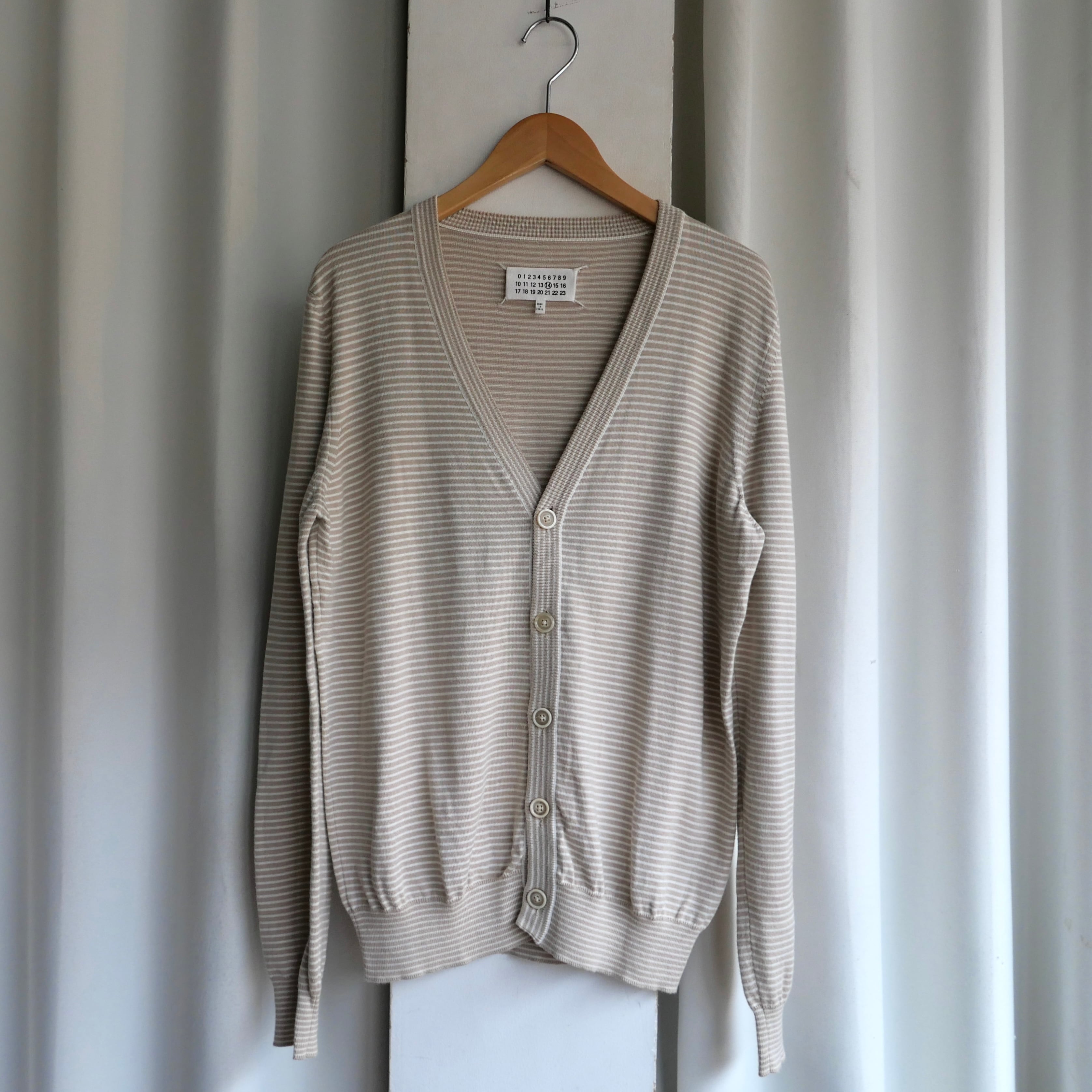Maison Martin Margiela 13SS BORDER COTTON CARDIGAN | safarionline