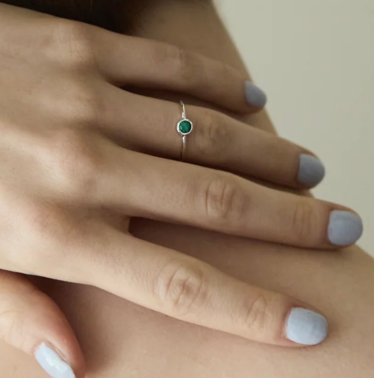 r081 SMALL MALACHITE RING