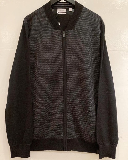 CALVIN KLEIN　ジップニットカーディガン