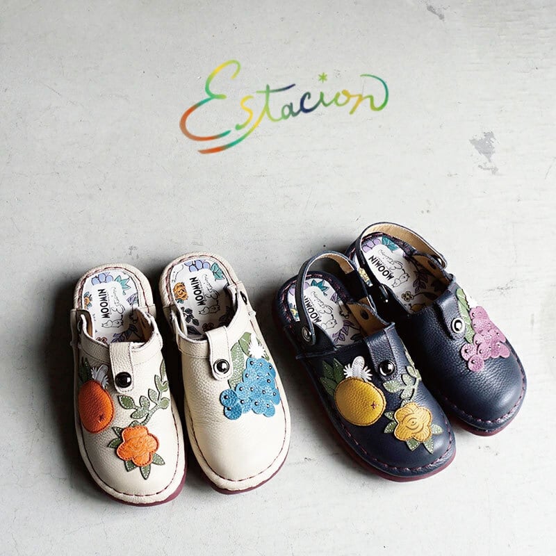 MOOMIN×Estacion ムーミン×エスタシオン ムーミン 2wayレザーサボ