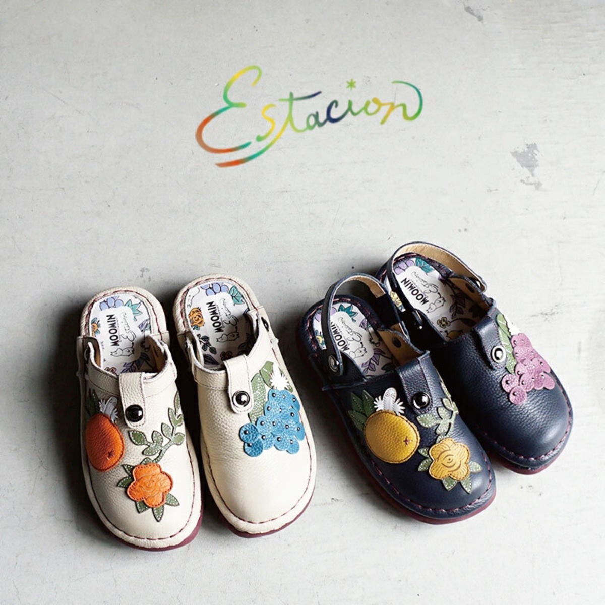 MOOMIN×Estacion ムーミン×エスタシオン ムーミン 2wayレザーサボ 