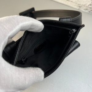 CHANEL シャネル ココマーク  レザー ウエストバッグ ブラック A-9218