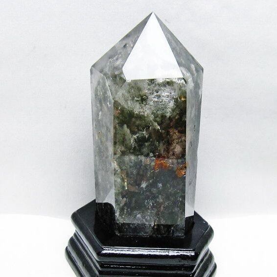 ガーデンクォーツ 六角柱 台座付属 一点物 152-3912