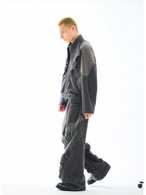 54A0 Asymmetric Deconstructed High Neck Jacket