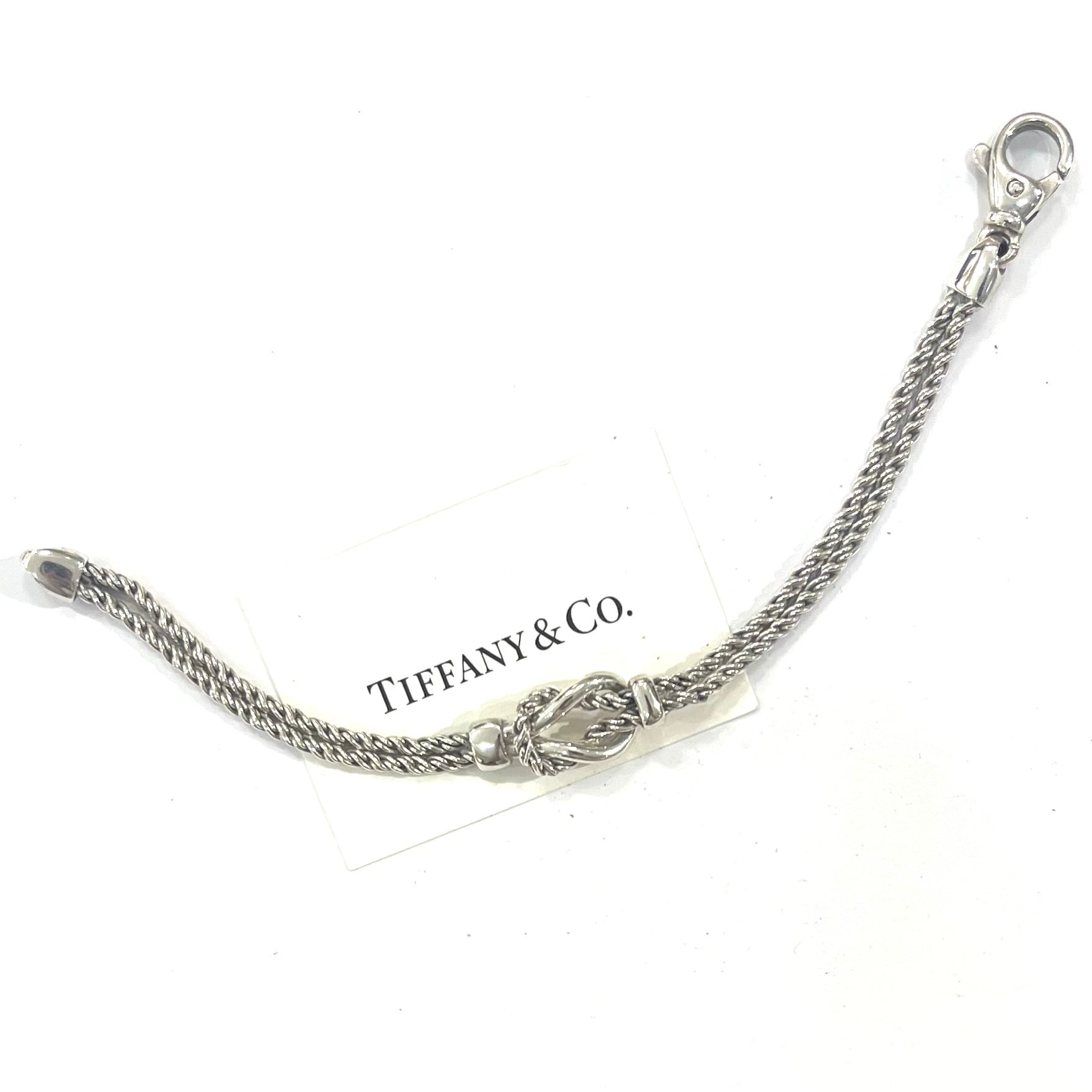 希少【TIFFANY&CO.】2777 ツイスト ダブルロープブレスレット