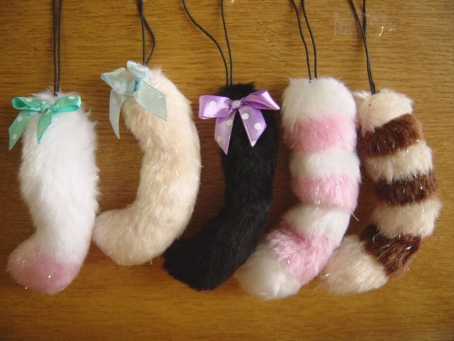 ♯Gpi08GDふさふさにゃんこしっぽストラップ4フルコンプ7種 ♯Gpi08GDふさふさにゃんこしっぽストラップ4フルコンプ7種