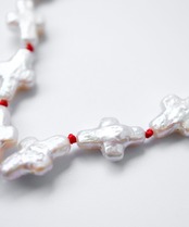 クロスパールネックレス/023021