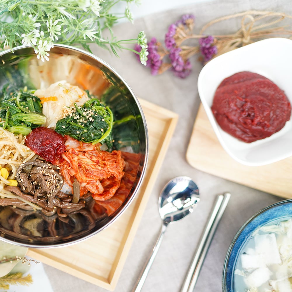 【ナムル3種各300g】3〜4人前⭐︎もやし、ゼンマイ、ほうれん草