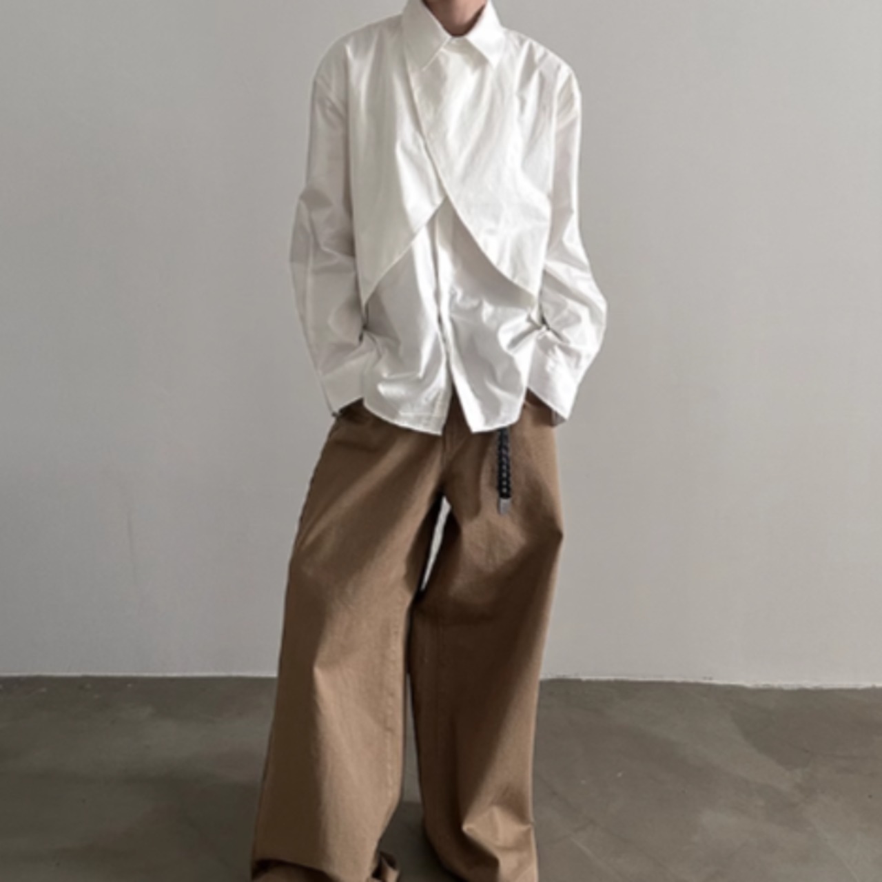 クロスデザインモードシャツ　0870