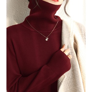 タートルネックニットセーター 8color W01083