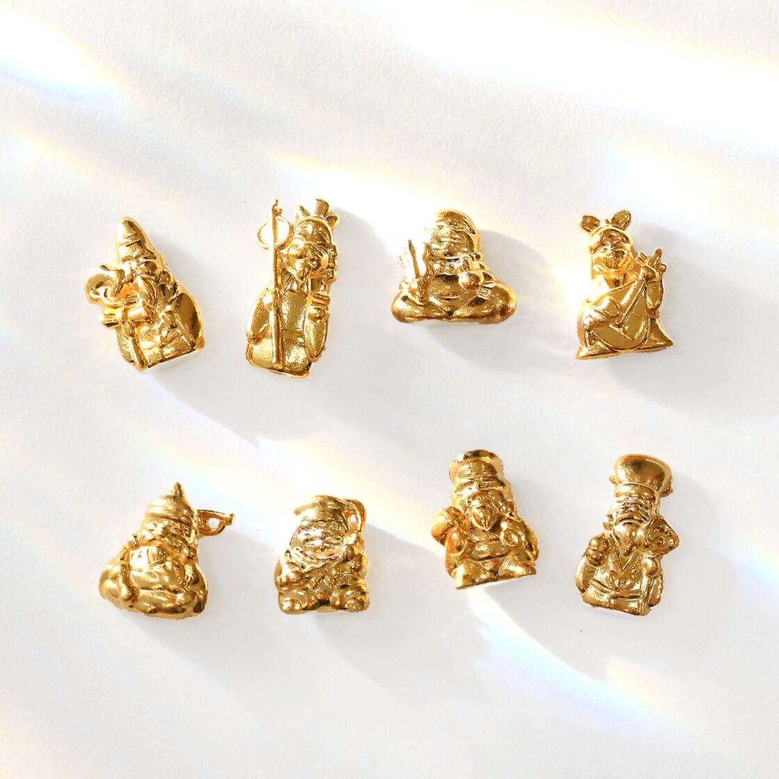 純金 『恵比寿天（えびすてん）・八福神』小判 約1g お守り【JUNGOLD