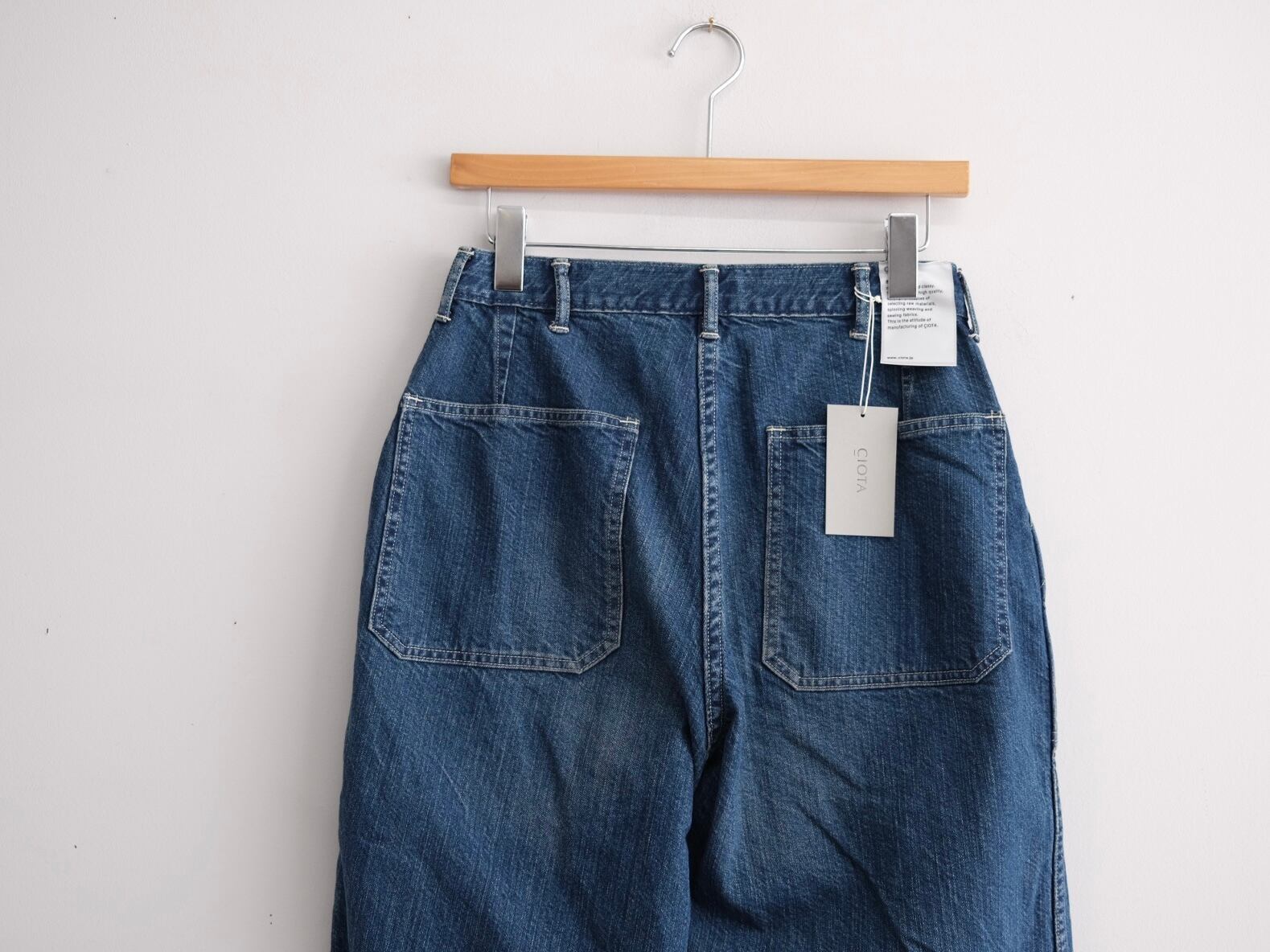 CIOTA”11.5oz DENIM BAKER PANTS MID BLUE-D” | Lapel online store
