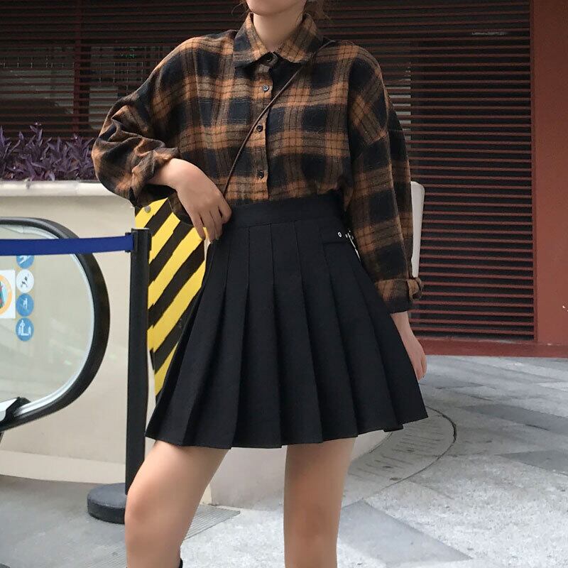 注目の福袋 ミニスカート 韓国 ロマンチックなプリーツスカート 2色 ボトムス Redragonusa Com