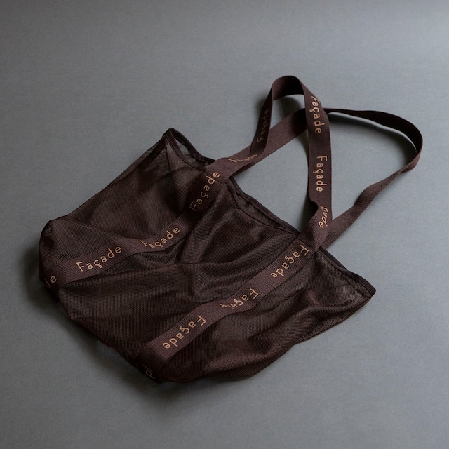 【façade】Facade tote bag / Burgundy / メッシュバッグ / ファサード