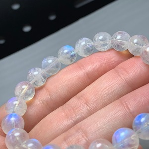 美シラー☆ホワイトラブラドライトブレスレット