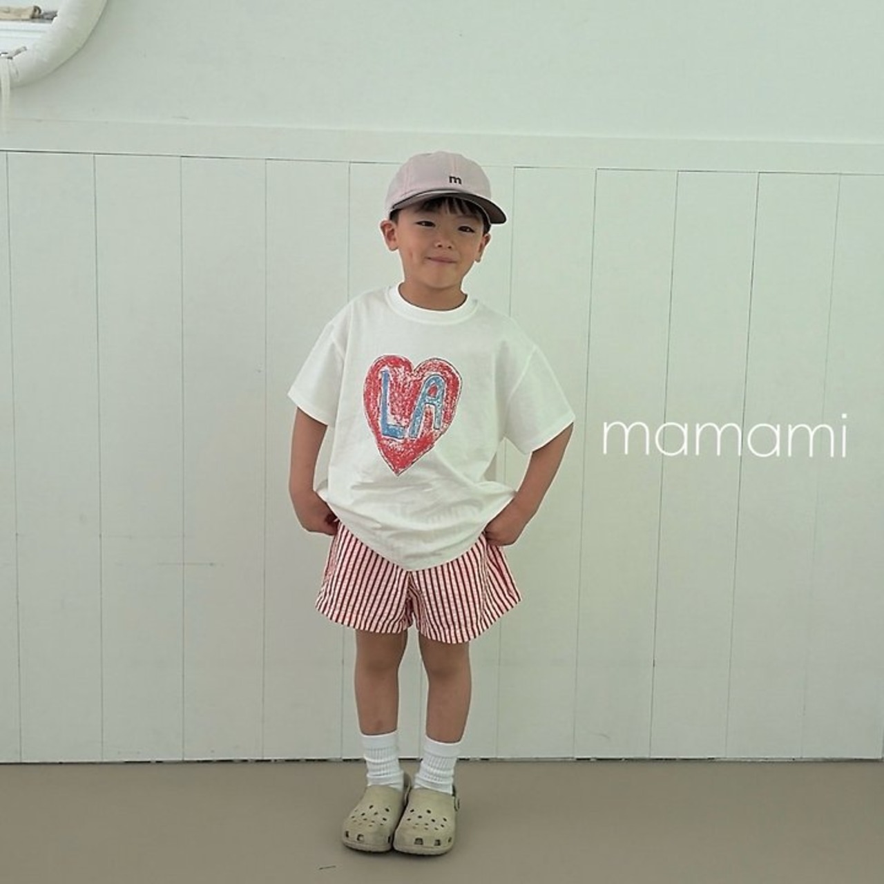 [mamami] Heart Lettering Tea (adult) / [마마미] 하트레터링티 (adult)