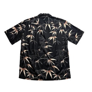 Made in USA black cotton hawaiian shirt