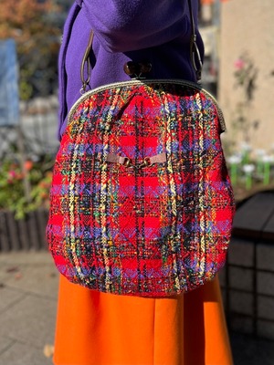 【完売】GAMAGUCHI BAG KURENAI -がまぐちバッグ・紅-