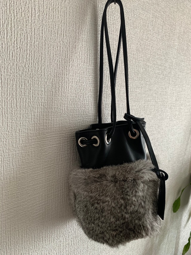 marco masi 巾着ファーミニ2way bag