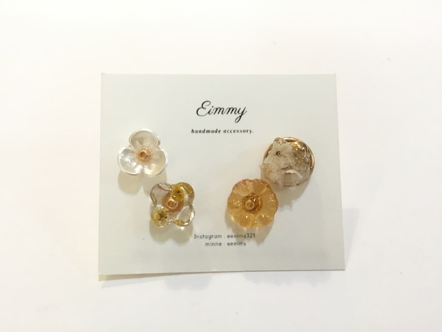 Eimmy 小粒4セットピアス