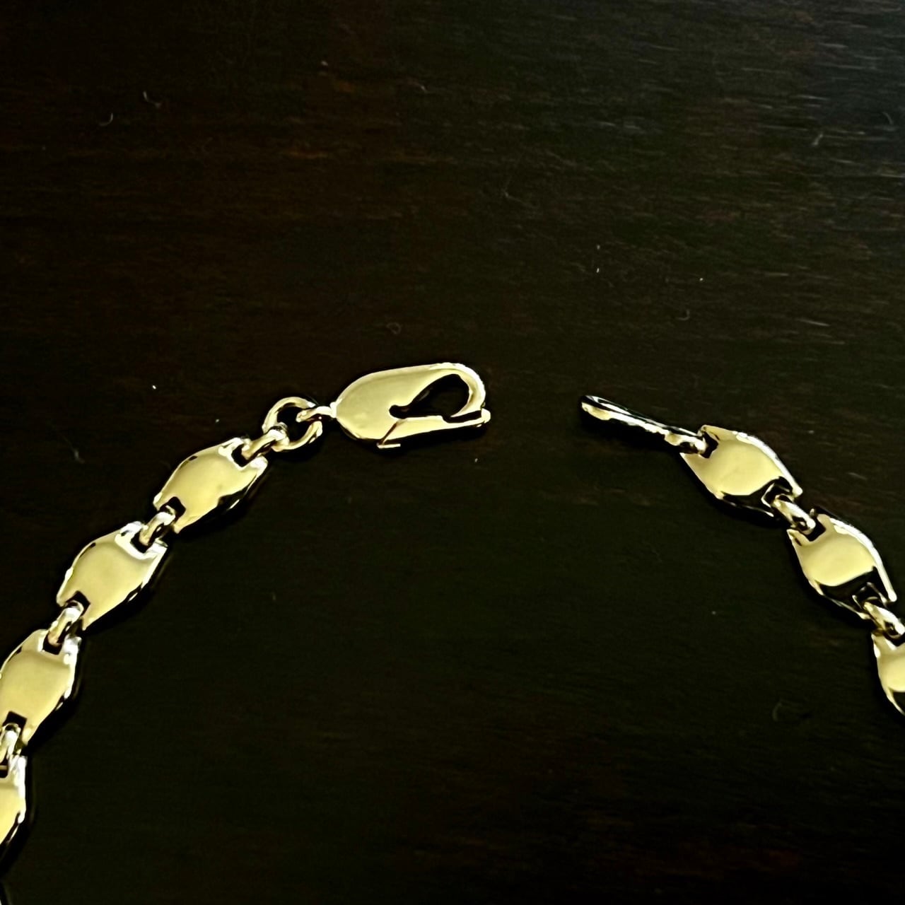 VINTAGE CARTIER 18K Gold Hexagon Link Bracelet | ヴィンテージ