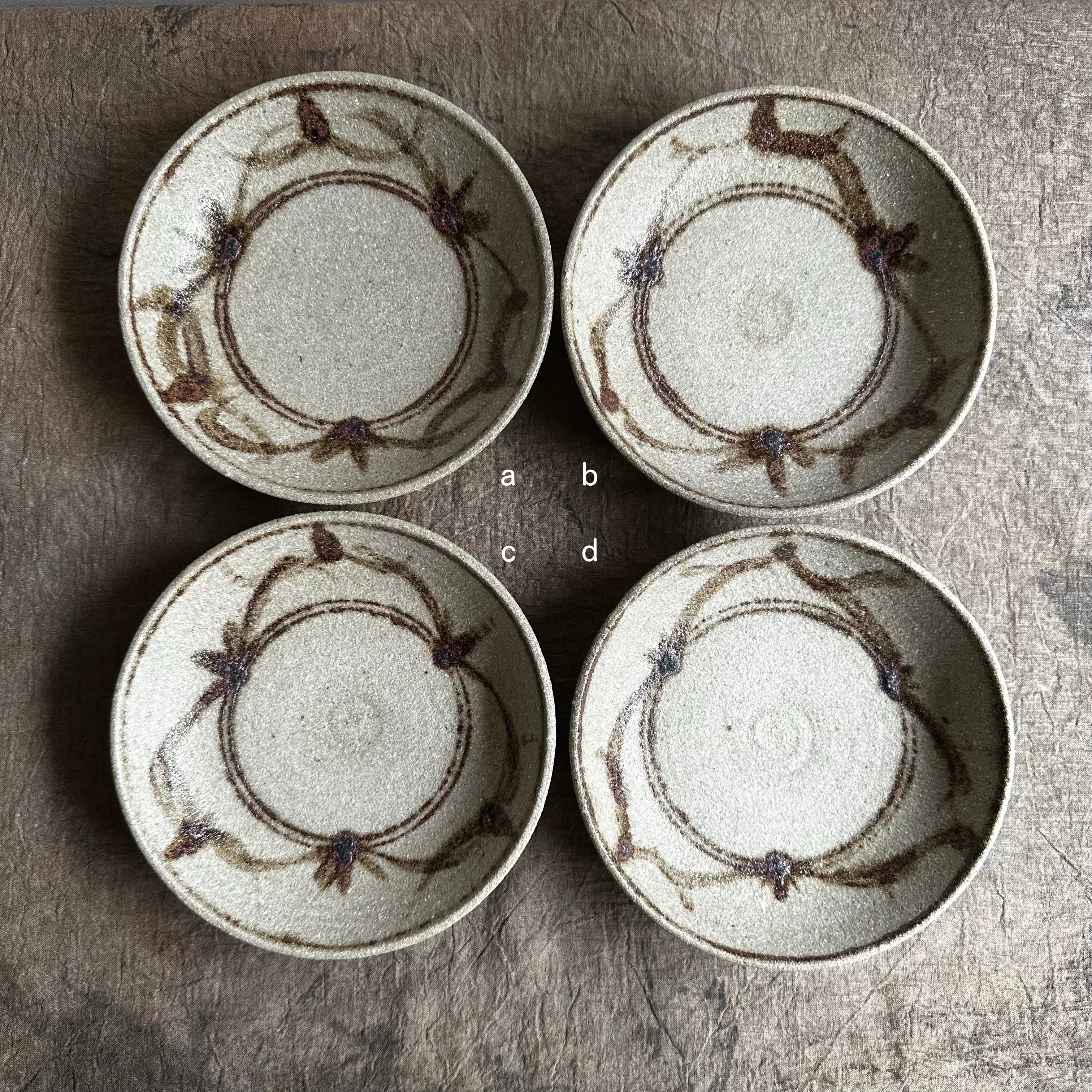 叶谷真一郎 6寸皿（鉄絵）灰 | gallery 一白