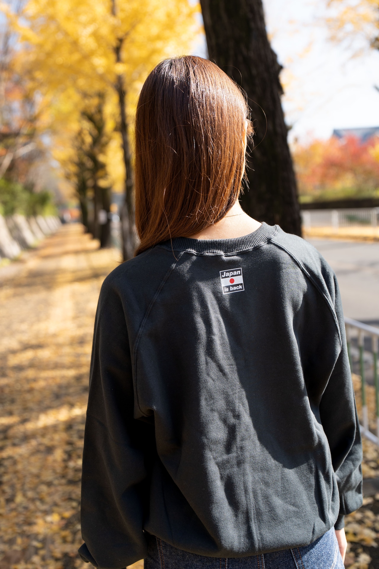 Japan is back トレーナー ブラック(長袖)