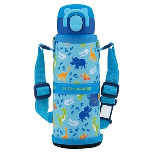 【特価処分】象印 水筒 480ml 【子どもが使いやすい】 洗いやすい シームレスせん キッズ 入園・入学 ポーチつき 保温・保冷 ワンタッチマグ ダイナソーブルー SM-UA48-AJ