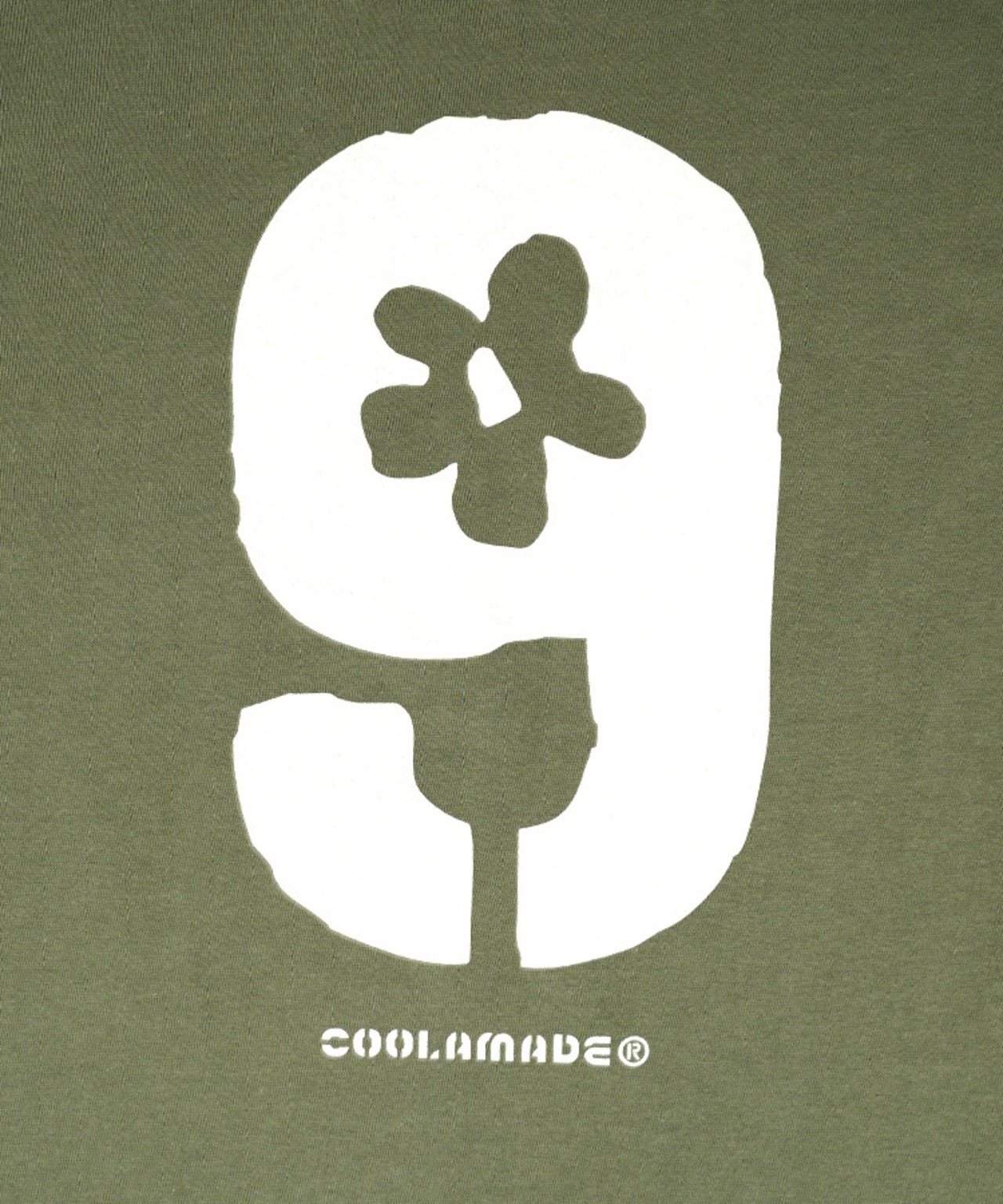 COOLA 9 フラワープリントコンパクトTシャツ (KHAKI)　CQ-48096