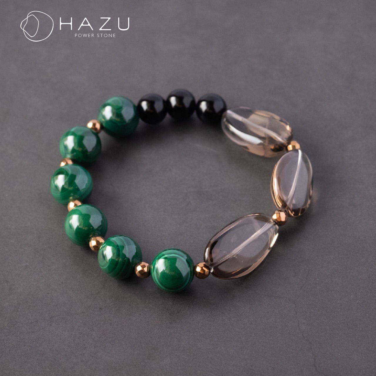 【再販】悪気邪気を跳ね返すパワフル魔除け［マラカイト／スモーキークォーツ／モリオン］