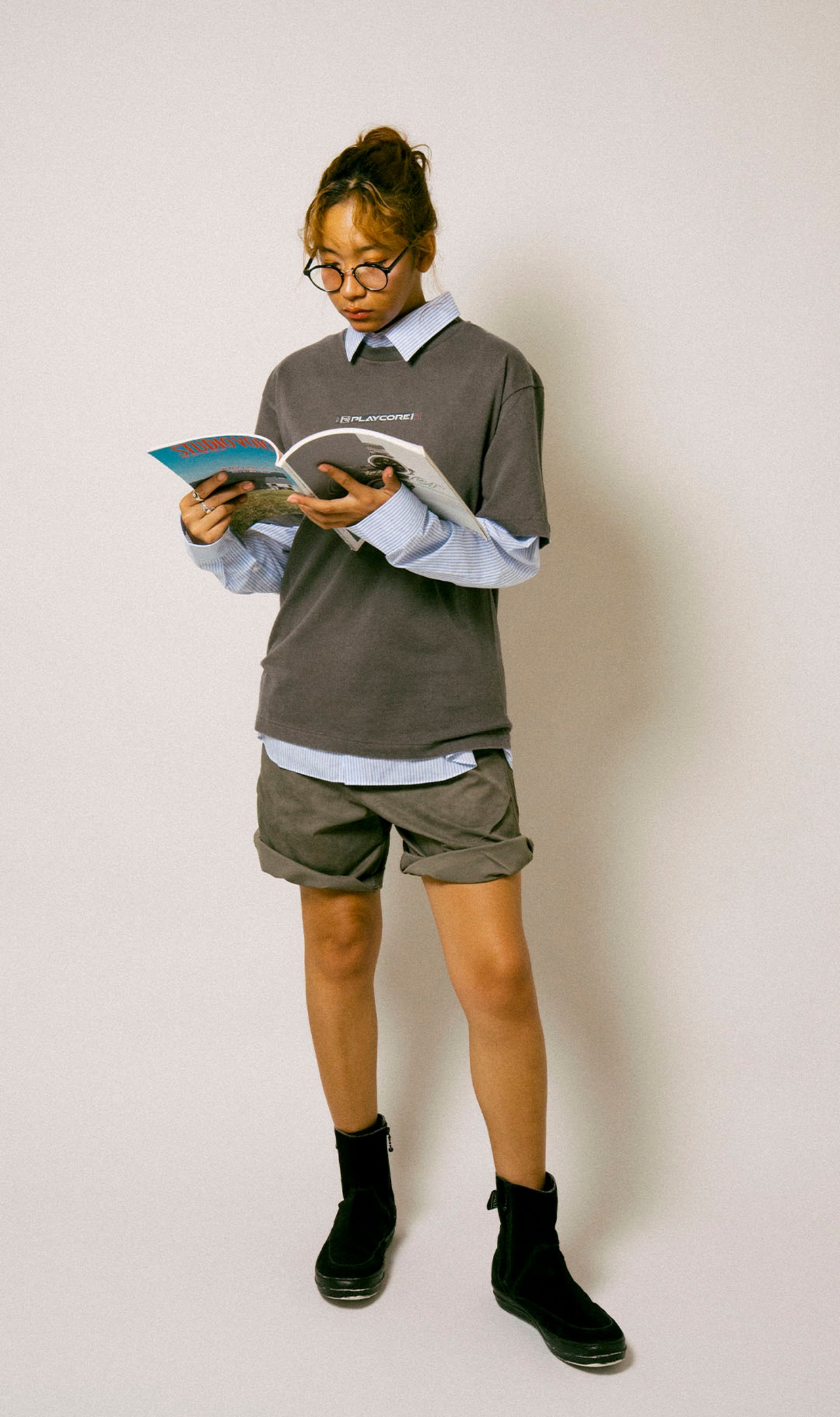 P Logo Nylon Shorts / BLACK - 3