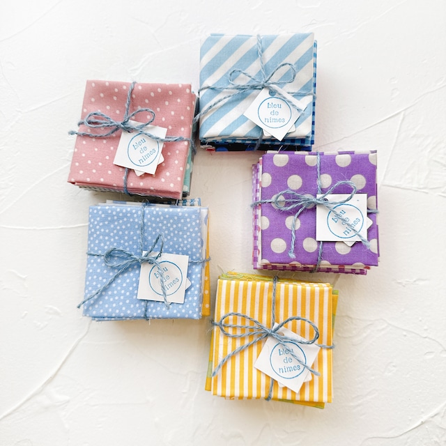 ミニカットクロス / ベーシック柄 (blue do nimes）