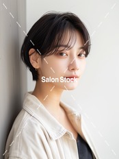 【レディース】毛流れひし形ショート