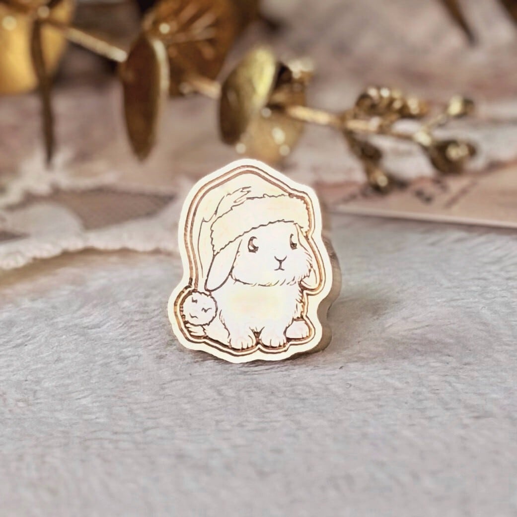 【縦23㎜×横20㎜】ダイカット ラビットサンタ