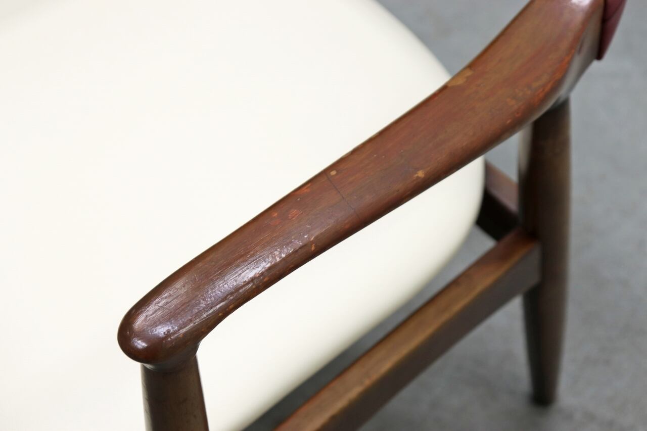 辻木工 TSUJI ダイニングチェア 椅子 ビーチ材 合皮 モダン レトロ