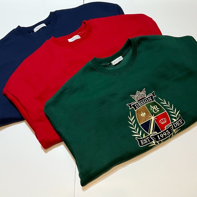 embroidered crewneck sweatshirt
