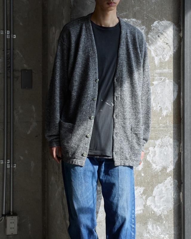mix wool knitted cardigan / From EUROPE