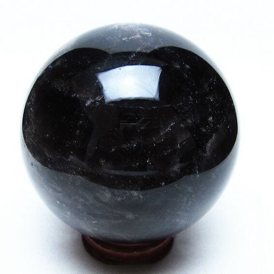 モリオン スフィア 黒水晶 丸玉 75mm 置物 原石 一点物 151-10351