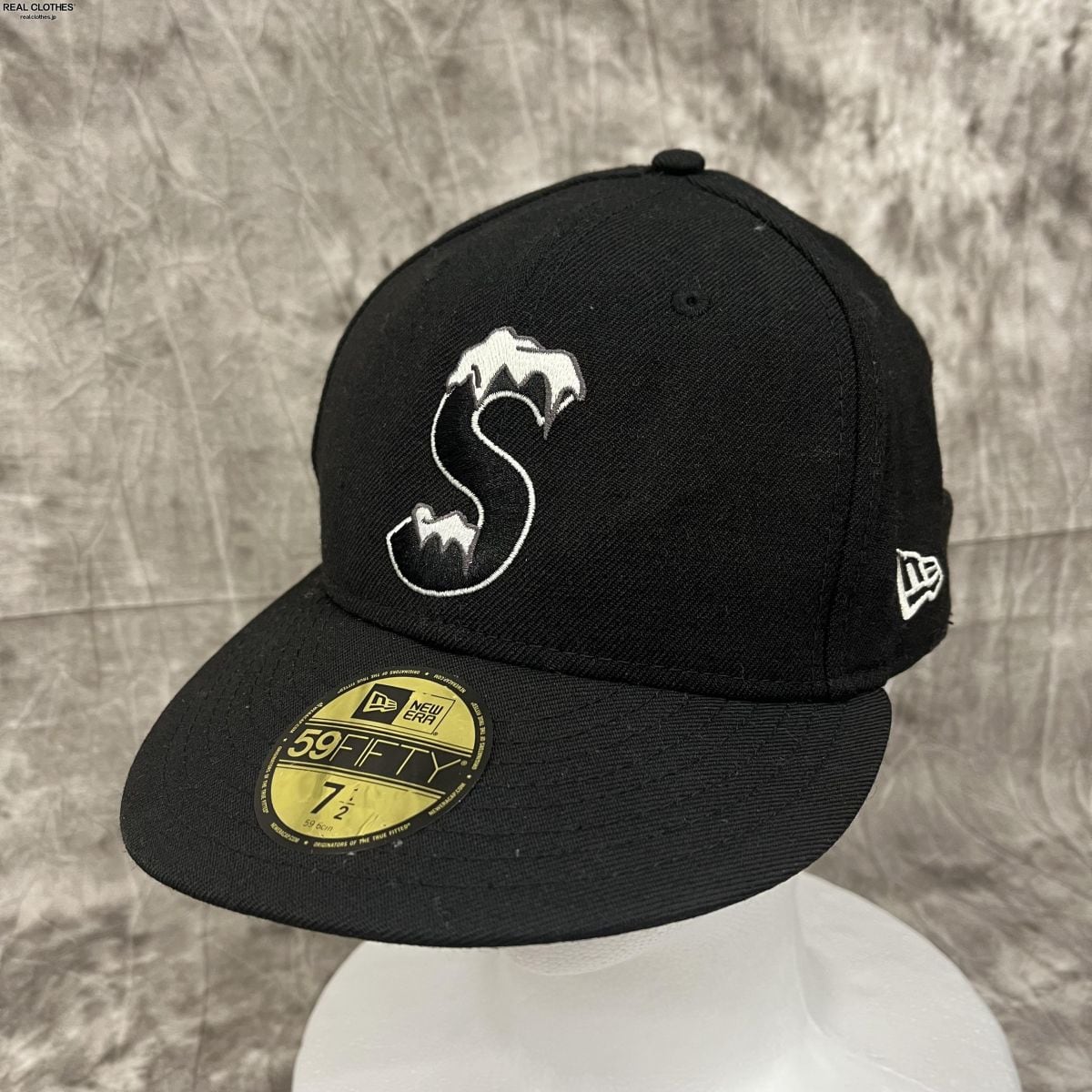 新品 Supreme シュプリーム キャップ 20AW NEW ERA ニューエラ アイスSロゴ ベースボールキャップ S Logo New Era ブラック 黒 7 1/4(57.7cm) 帽子 ブランド【メンズ】
